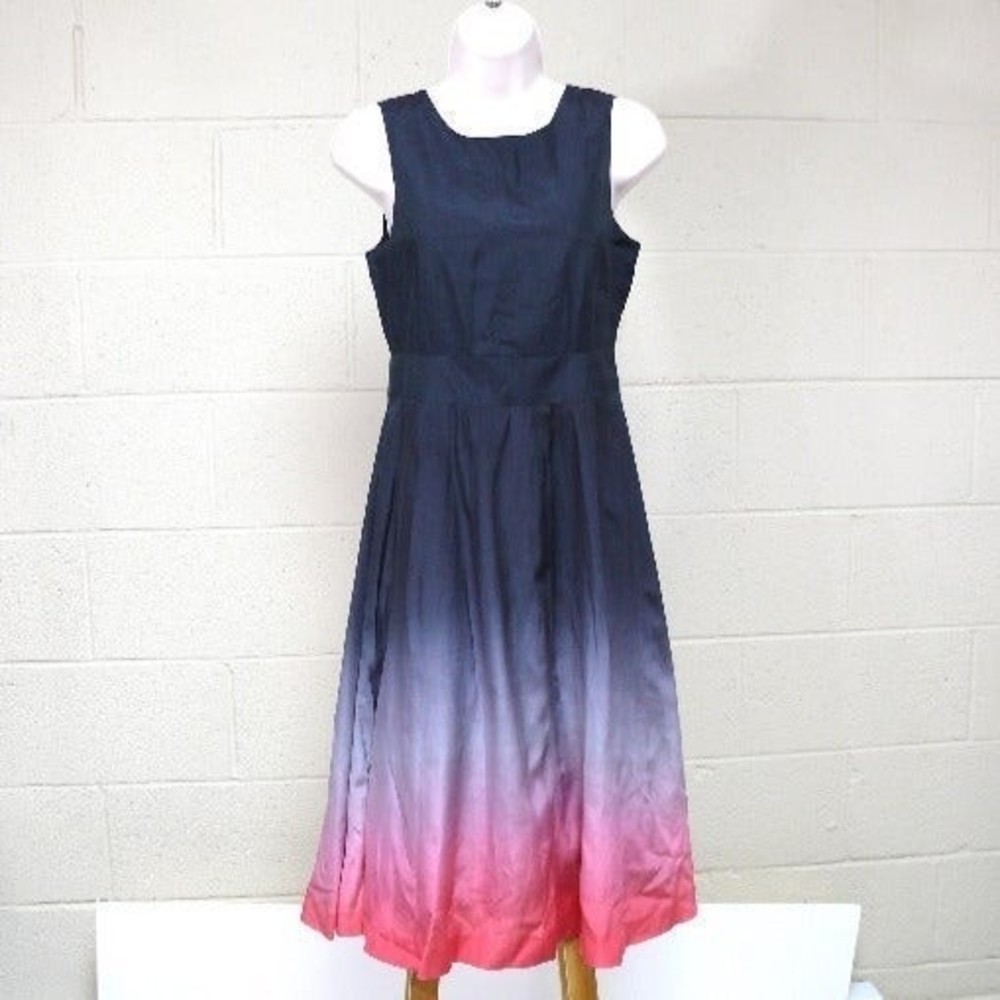 KENSIE brand sleeveless silk blend dress tie dye XS summer lightweight lined